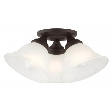 Bronze Flush Mount, 3 Light MPN:40727-07