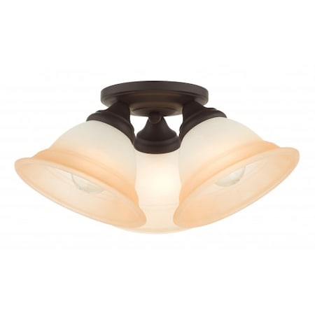 Bronze Flush Mount, 3 Light MPN:40729-07