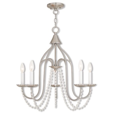 Alessia 5 Light Brushed Nickel Chandelier MPN:40795-91