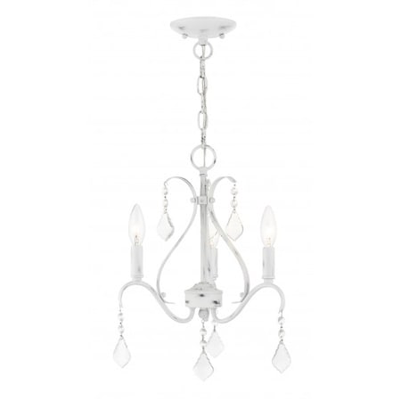 Antique White with Clear Crystals Chande MPN:40843-60