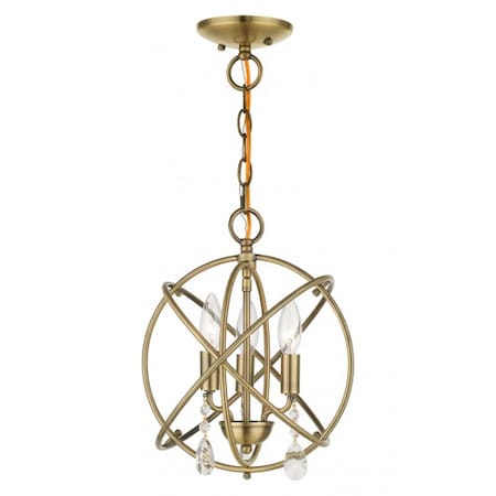 Antique Brass Convertible Chandelier / S MPN:40903-01