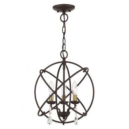 Bronze Convertible Chandelier / Semi Flu MPN:40904-07