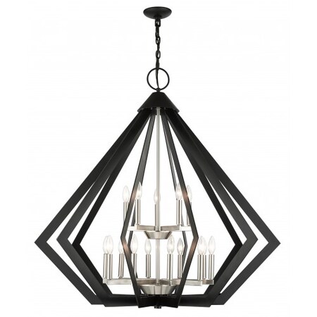 Black Foyer Chandelier, 15 Light MPN:40928-04