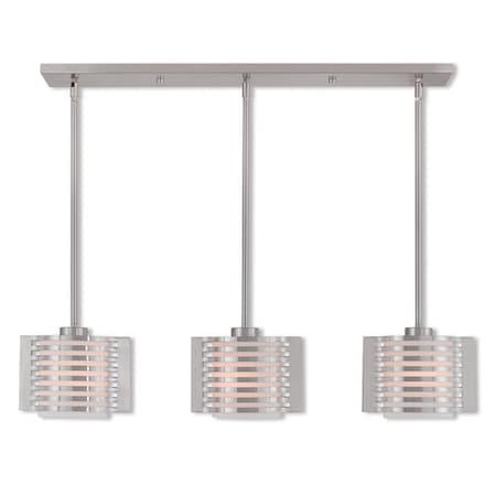 Hilliard 3 Light Brushed Nickel Linear C MPN:41033-91