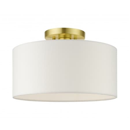 Satin Brass Semi Flush, 1 Light MPN:41097-12