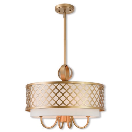Arabesque 5 Light Soft Gold Pendant Chan MPN:41104-33