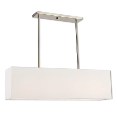 Summit 4 Light Brushed Nickel Linear Chandelier MPN:41155-91