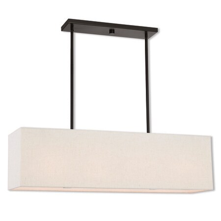Summit 4 Light English Bronze Linear Chandelier MPN:41156-92