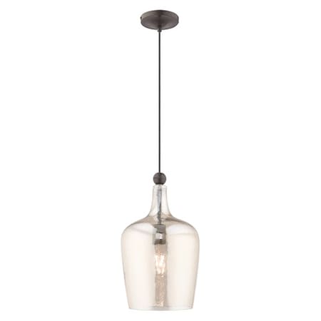 Art Glass Mini Pendants 1 Light English Bronze Mini Pendant MPN:41226-92
