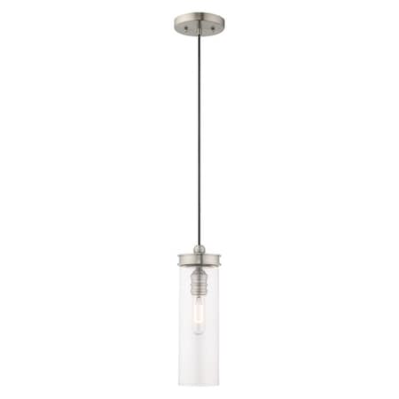 Art Glass Mini Pendants 1 Light Brushed Nickel Mini Pendant MPN:41236-91