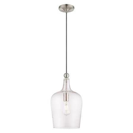 Art Glass Mini Pendants 1 Light Brushed Nickel Mini Pendant MPN:41237-91