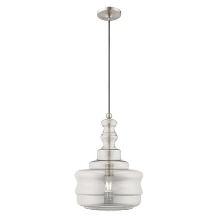 Art Glass Mini Pendants 1 Light Brushed Nickel Mini Pendant MPN:41246-91