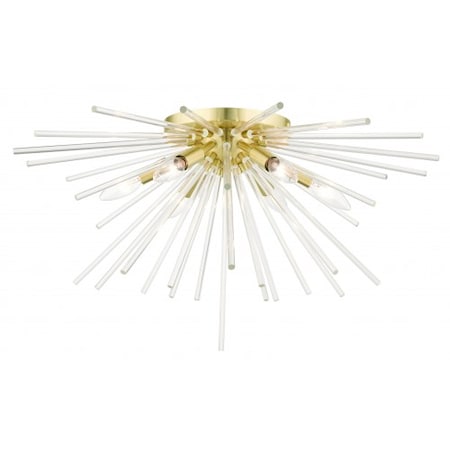 Satin BrassFlush Mount, 6 Light MPN:41251-12