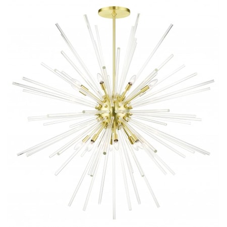 Satin BrassFoyer Pendant Chandelier, 16 L MPN:41260-12