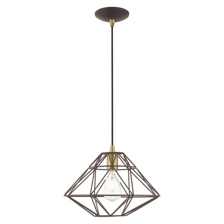Geometric Shade Mini Pendants 1 Light Br MPN:41323-07