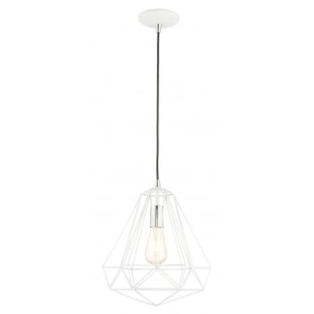 Shiny White Pendant, 1 Light MPN:41324-69