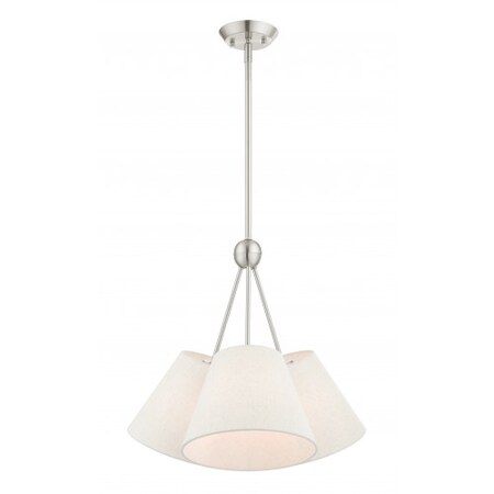 Brushed Nickel Chandelier, 3 Light MPN:41383-91