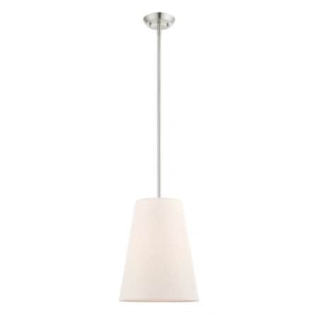 Brushed Nickel Pendant, 1 Light MPN:41387-91