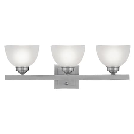 Somerset 3 Light Brushed Nickel Bath Vanity MPN:4203-91