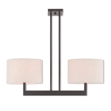 Hayworth 2 Light Bronze Linear Chandelier MPN:42425-07