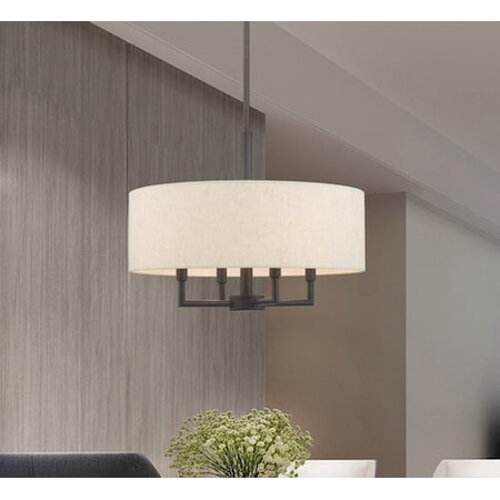 Meridian 4 Light English Bronze Pendant Chandelier MPN:42604-92