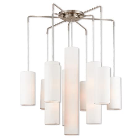Strathmore 15 Light Brushed Nickel Foyer Chandelier MPN:42658-91