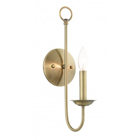 Antique Brass Sconce, 1 Light MPN:42681-01