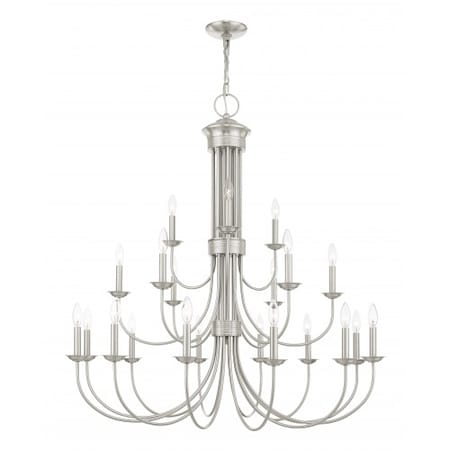 Brushed Nickel Chandelier, 21 Light MPN:42688-91