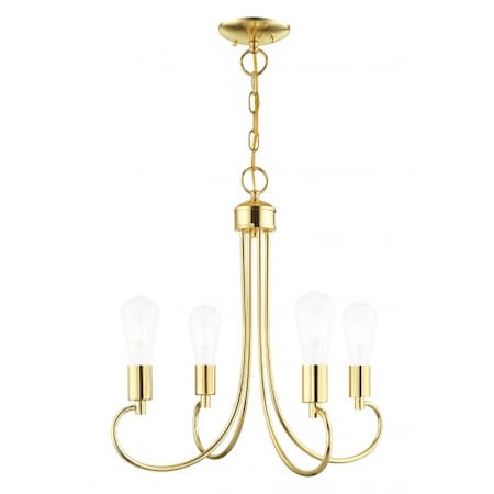 Polished BrassChandelier, 4 Light MPN:42924-02