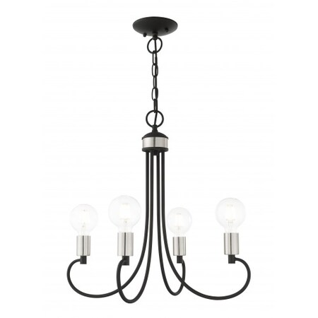 Black with Brushed Nickel Accents Chande MPN:42924-04