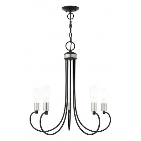 Black with Brushed Nickel Accents Chande MPN:42925-04
