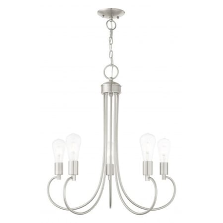 Brushed Nickel Chandelier, 5 Light MPN:42925-91