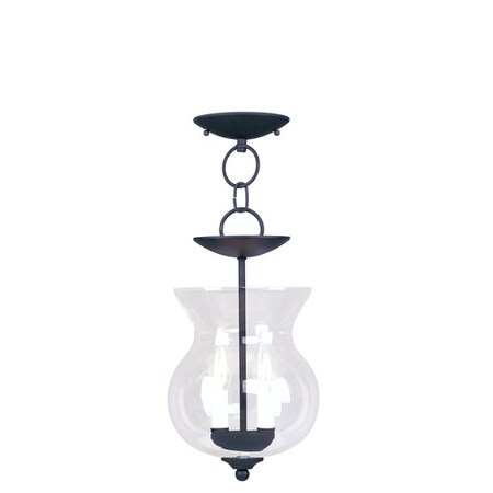 Heritage 2 Light Black Convertible Mini Pendant/Ceiling Mount MPN:4393-04