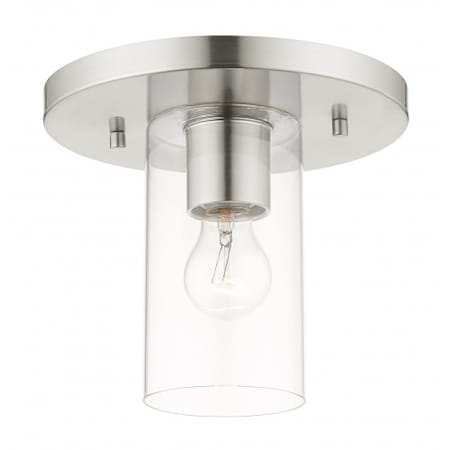 Brushed Nickel Flush Mount, 1 Light MPN:45471-91