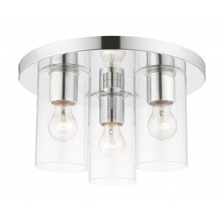 Polished Chrome Flush Mount, 3 Light MPN:45472-05