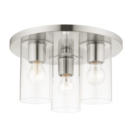 Brushed NickelFlush Mount, 3 Light MPN:45472-91