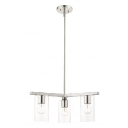 Brushed Nickel Chandelier, 3 Light MPN:45473-91