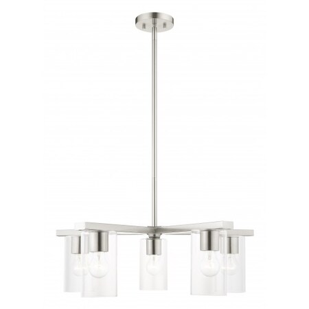 Brushed Nickel Chandelier, 5 Light MPN:45475-91