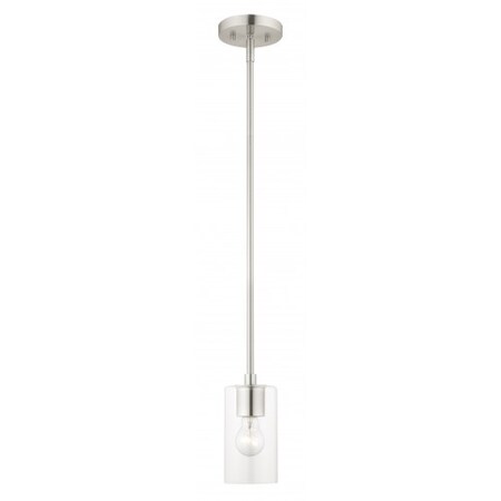 Brushed Nickel Pendant, 1 Light MPN:45477-91