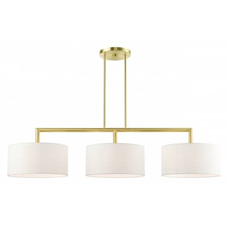 Satin BrassLinear Chandelier, 3 Light MPN:45493-12