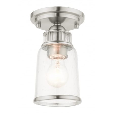 Brushed Nickel Flush Mount, 1 Light MPN:45501-91