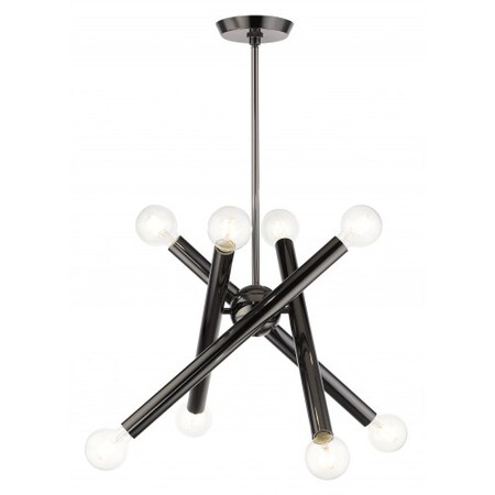 Black Chrome Chandelier, 8 Light MPN:45584-46