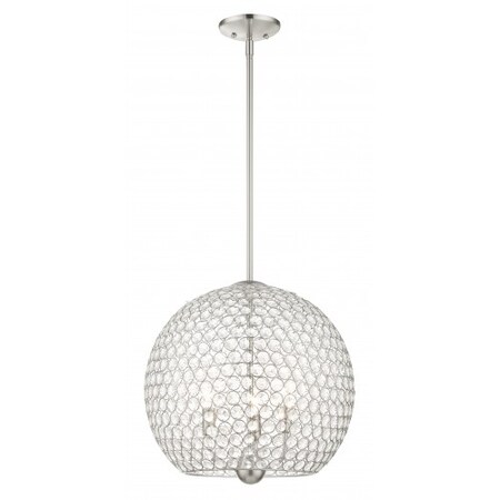 Brushed Nickel Pendant, 3 Light MPN:45723-91
