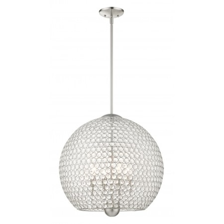 Brushed Nickel Pendant, 4 Light MPN:45724-91