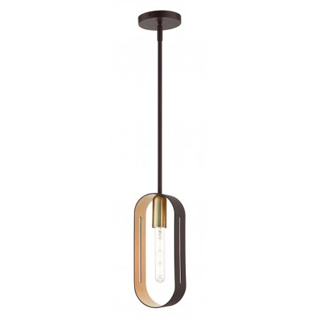 Bronze with Antique Brass Accents Pendan MPN:45761-07