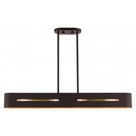 Bronze with Antique Brass Accents Linear MPN:45767-07