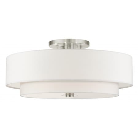 Brushed Nickel Semi Flush, 6 Light MPN:45799-91
