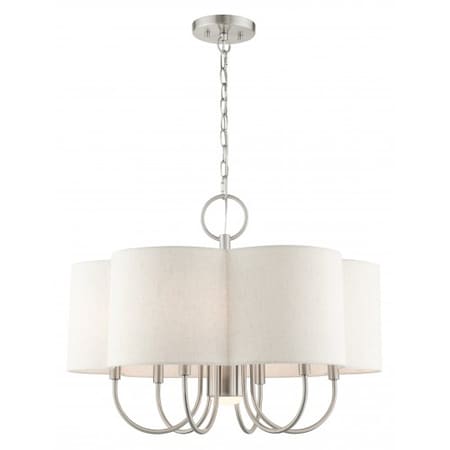 Brushed Nickel Chandelier, 7 Light MPN:45807-91