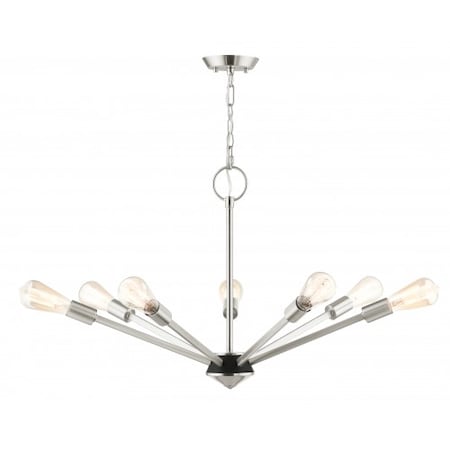 Brushed Nickel with Black Accents Chande MPN:45837-91