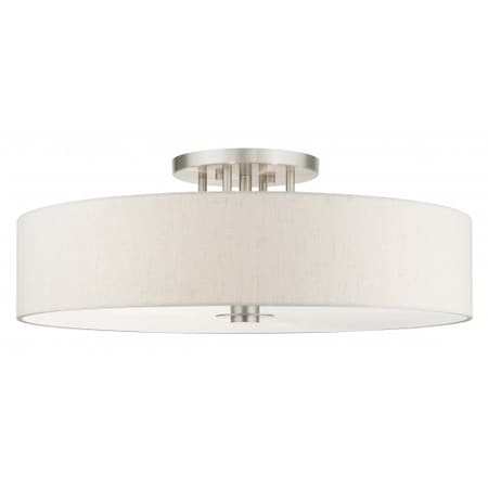 Brushed Nickel Semi Flush, 6 Light MPN:45848-91